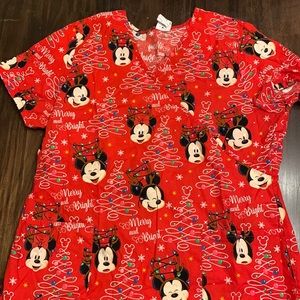 Disney Scrub Top